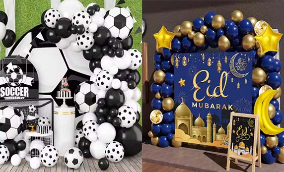 Balon zincirlerini özelleştirebiliriz