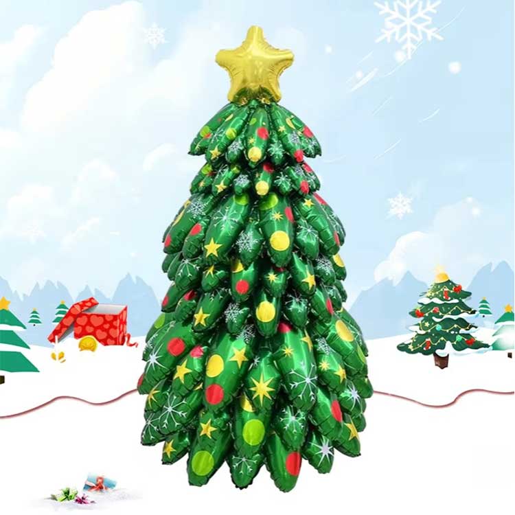 Noel Ağacı Stand Up Folyo Balon