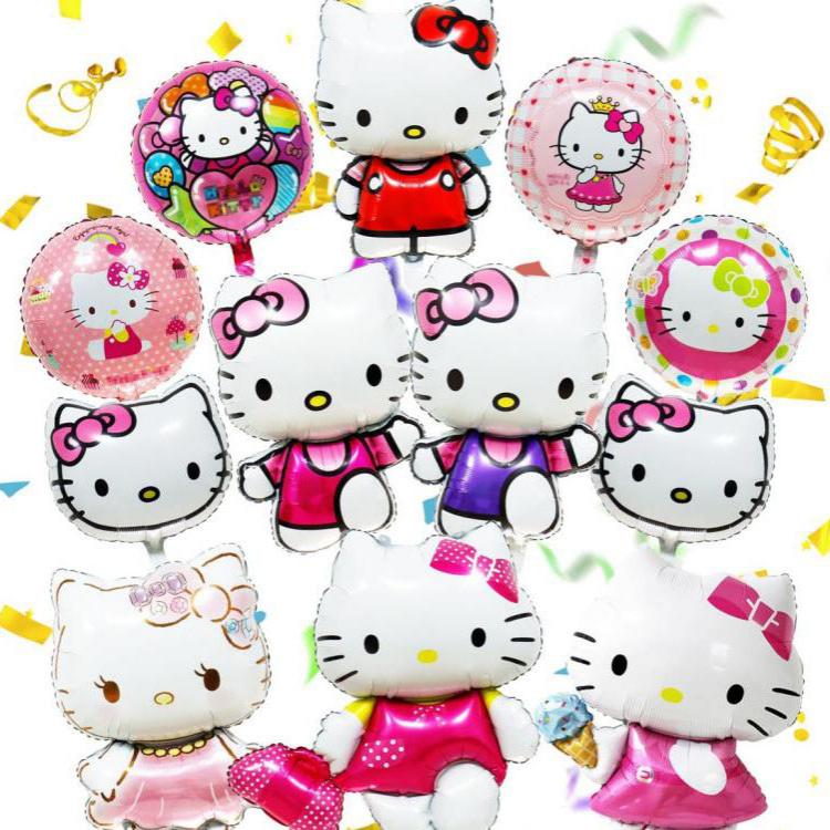 Hello Kitty Süslemeleri Folyo Parti Balonu