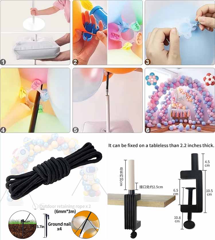 how to use balloon arch stand kits