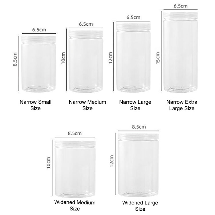clear plastic jar price