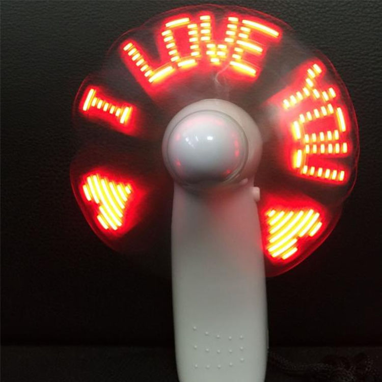 LED DIY Işık Yayan Elektrik Fan