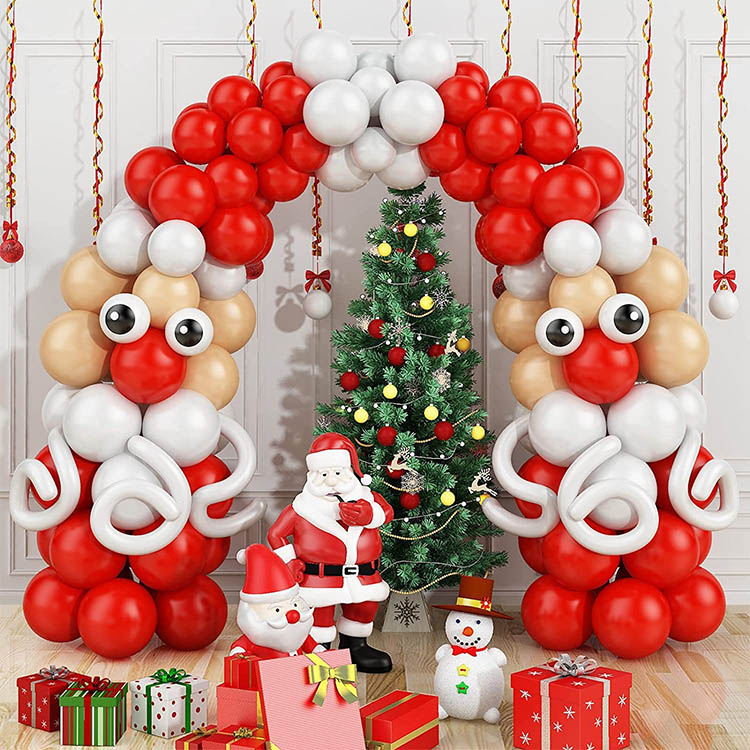 Yeni Noel Partisi Lateks Balon çelenk Arch Kiti