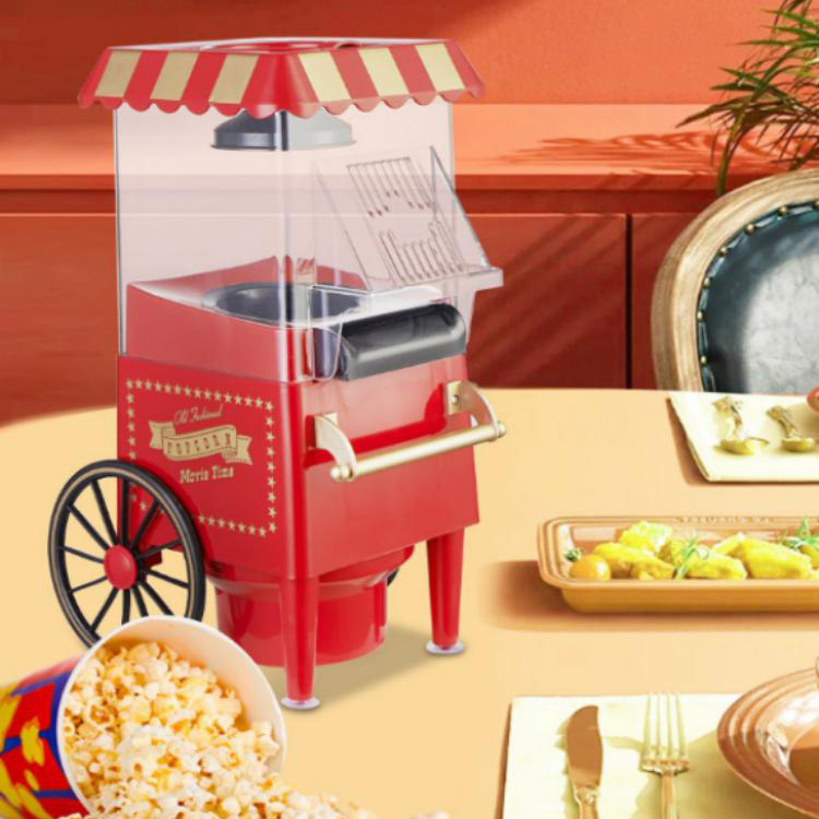 Retro El Arabası Patlamış Mısır Makinesi